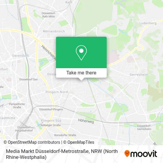 Карта Media Markt Düsseldorf-Metrostraße