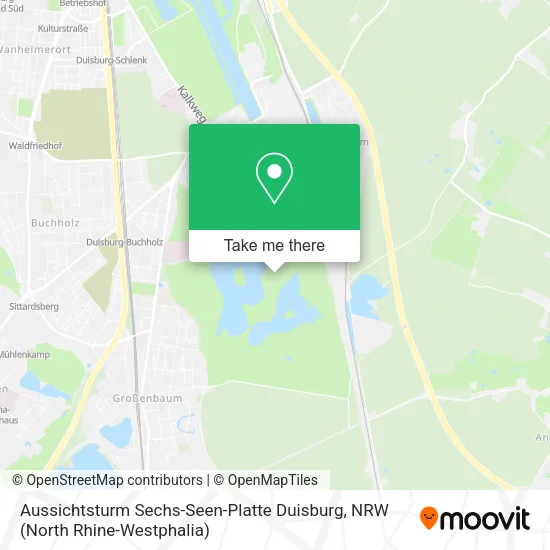 Aussichtsturm Sechs-Seen-Platte Duisburg map