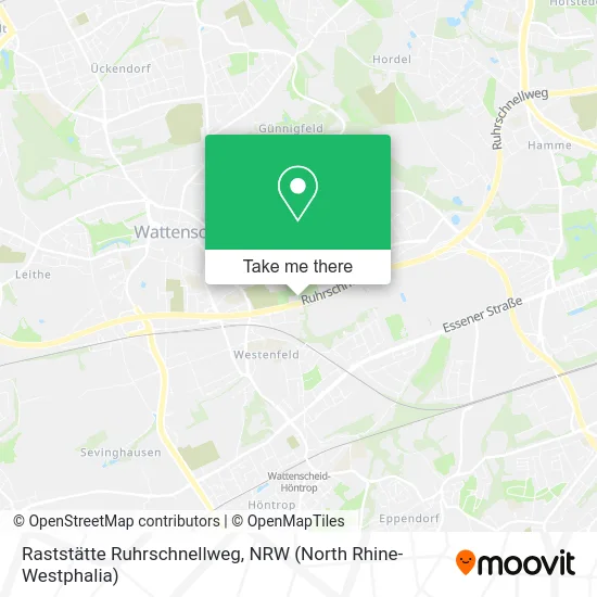 Raststätte Ruhrschnellweg map