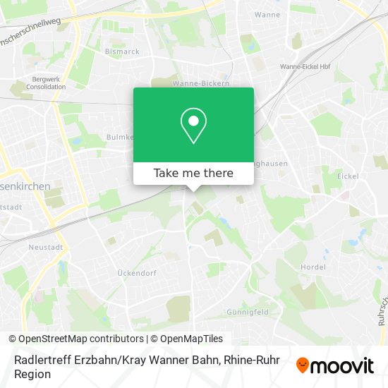 Radlertreff Erzbahn / Kray Wanner Bahn map