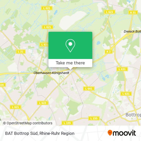 BAT Bottrop Süd map