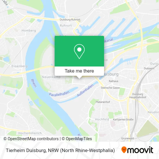 Карта Tierheim Duisburg