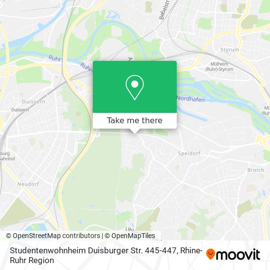 Studentenwohnheim Duisburger Str. 445-447 map