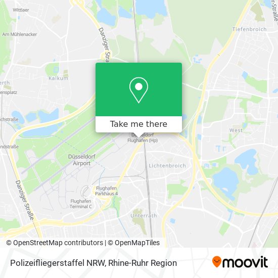 Polizeifliegerstaffel NRW map