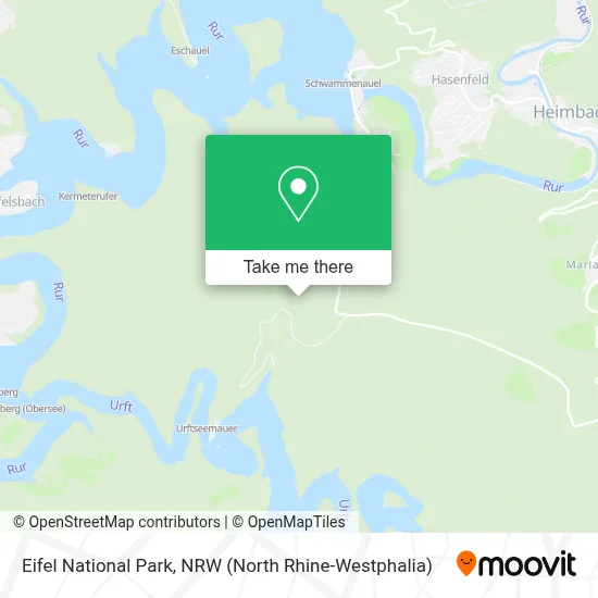 Eifel National Park map