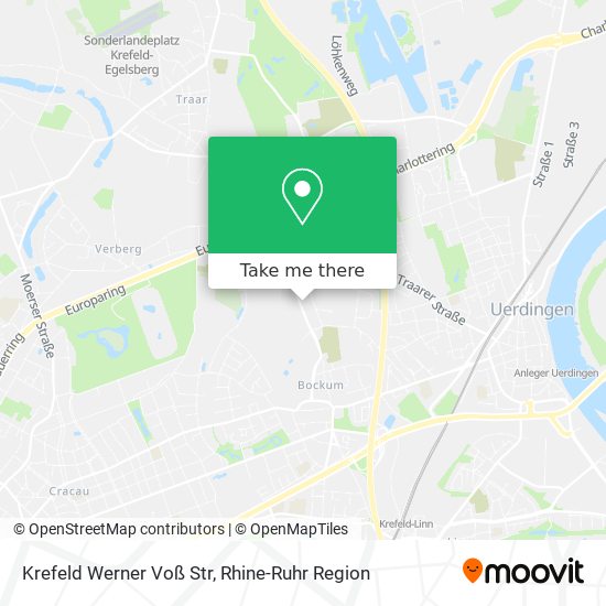 Krefeld Werner Voß Str map