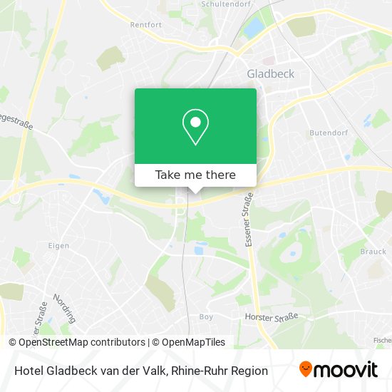 Hotel Gladbeck van der Valk map