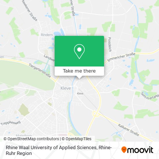Rhine Waal University of Applied Sciences map