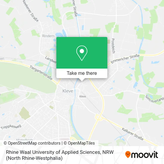 Rhine Waal University of Applied Sciences map