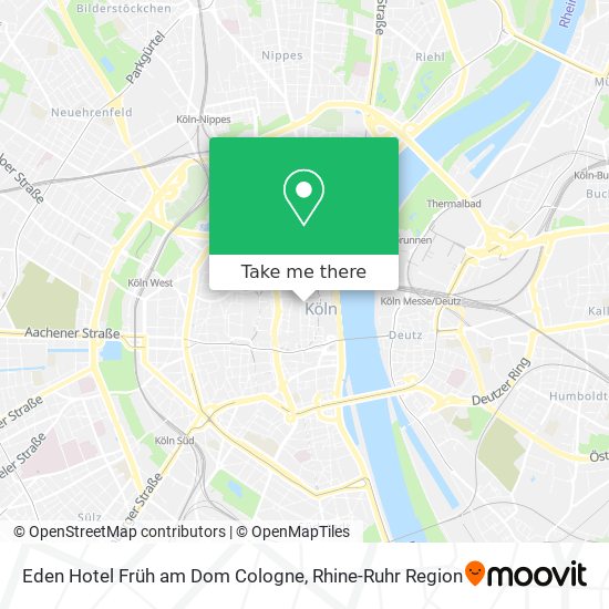 Eden Hotel Früh am Dom Cologne map