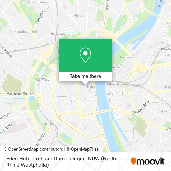 Карта Eden Hotel Früh am Dom Cologne