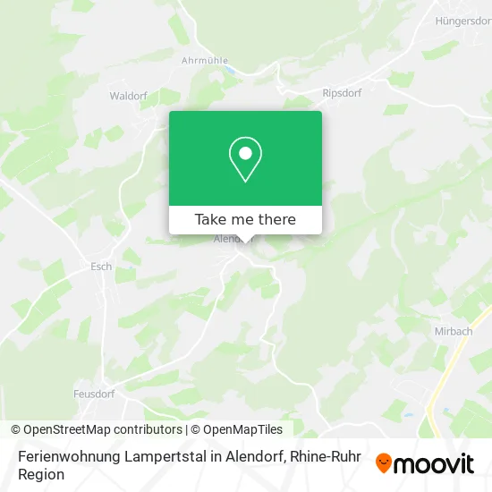 Карта Ferienwohnung Lampertstal in Alendorf