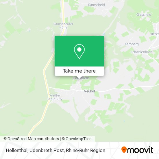 Карта Hellenthal, Udenbreth Post