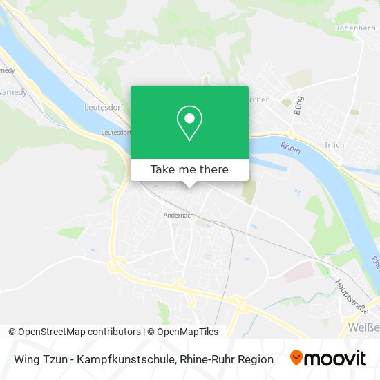 Карта Wing Tzun - Kampfkunstschule