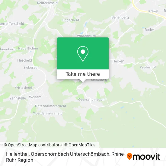 Карта Hellenthal, Oberschömbach Unterschömbach