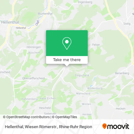 Карта Hellenthal, Wiesen Römerstr.