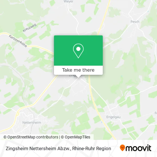 Карта Zingsheim Nettersheim Abzw.