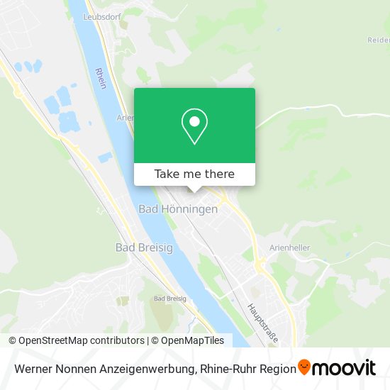 Werner Nonnen Anzeigenwerbung map