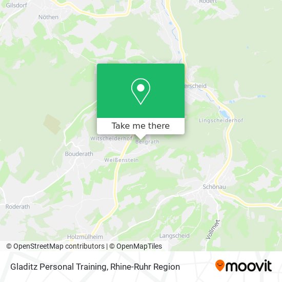 Gladitz Personal Training map