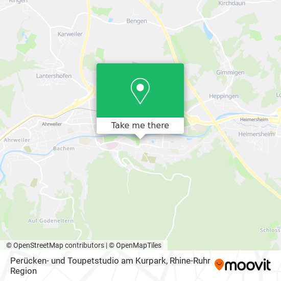 Perücken- und Toupetstudio am Kurpark map
