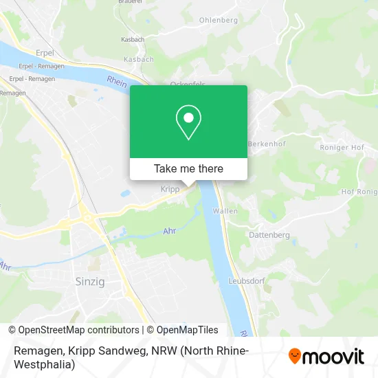 Remagen, Kripp Sandweg map