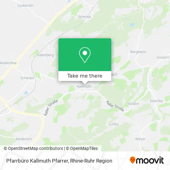 Карта Pfarrbüro Kallmuth Pfarrer