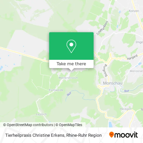 Карта Tierheilpraxis Christine Erkens