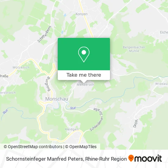 Карта Schornsteinfeger Manfred Peters