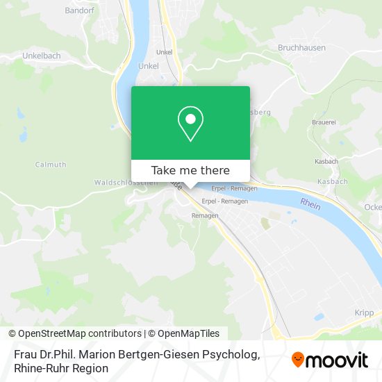 Frau Dr.Phil. Marion Bertgen-Giesen Psycholog map