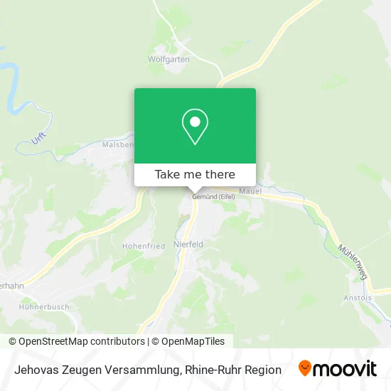 Карта Jehovas Zeugen Versammlung
