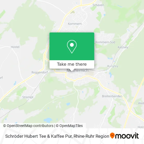 Карта Schröder Hubert Tee & Kaffee Pur