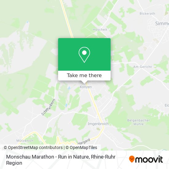 Monschau Marathon - Run in Nature map