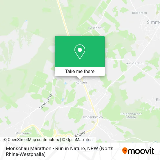 Карта Monschau Marathon - Run in Nature