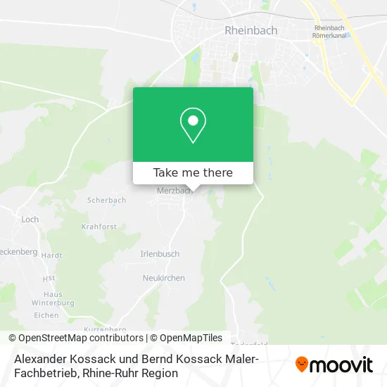 Alexander Kossack und Bernd Kossack Maler-Fachbetrieb map