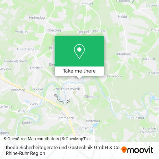 Ibeda Sicherheitsgeräte und Gastechnik GmbH & Co map