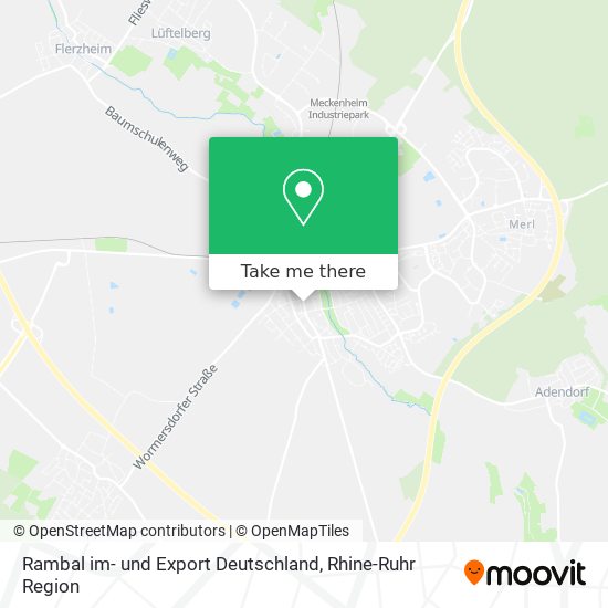 Rambal im- und Export Deutschland map