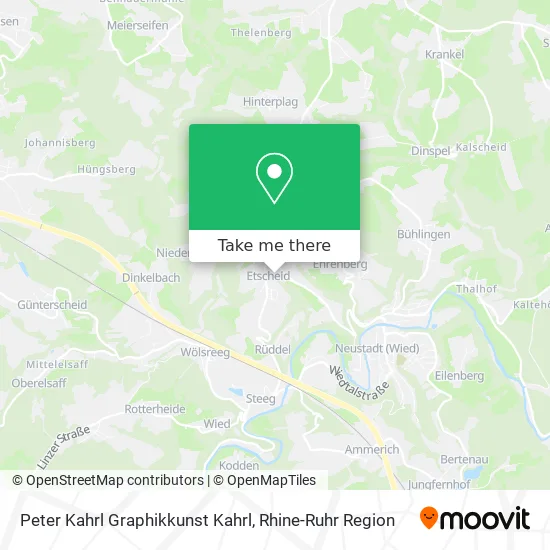 Карта Peter Kahrl Graphikkunst Kahrl