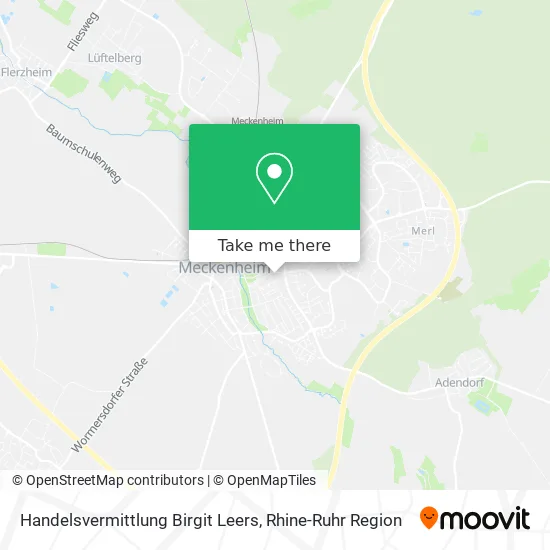 Карта Handelsvermittlung Birgit Leers