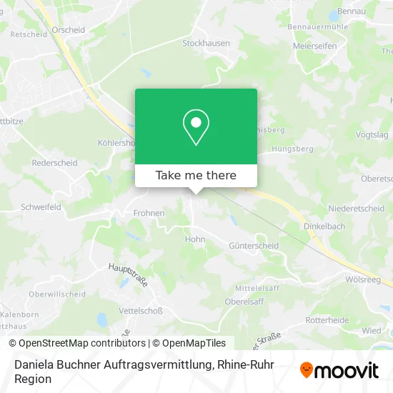 Карта Daniela Buchner Auftragsvermittlung