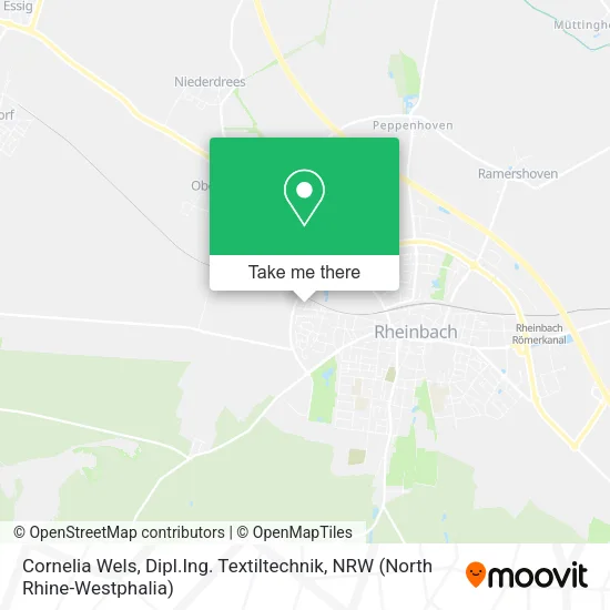 Карта Cornelia Wels, Dipl.Ing. Textiltechnik
