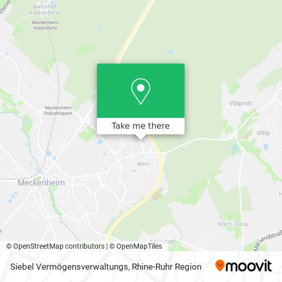Siebel Vermögensverwaltungs map