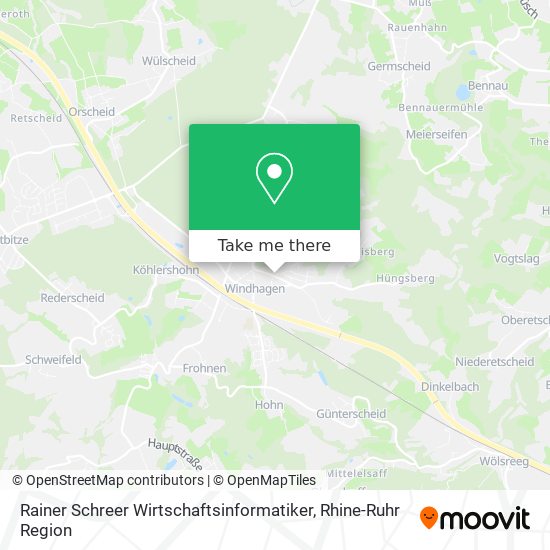 Карта Rainer Schreer Wirtschaftsinformatiker