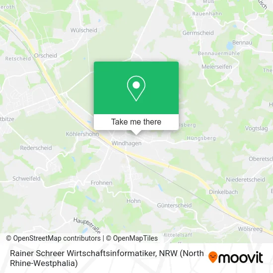 Карта Rainer Schreer Wirtschaftsinformatiker