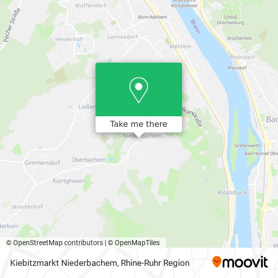 Kiebitzmarkt Niederbachem map