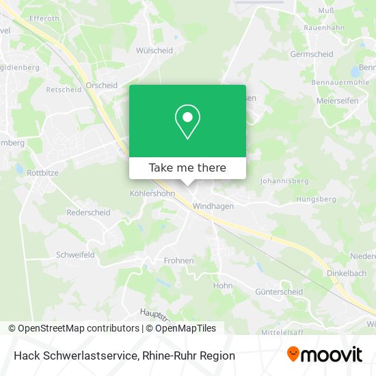 Hack Schwerlastservice map