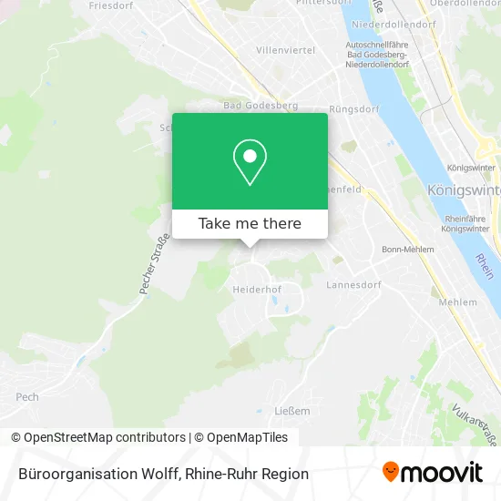 Карта Büroorganisation Wolff