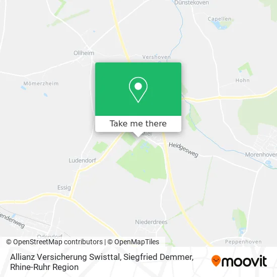 Карта Allianz Versicherung Swisttal, Siegfried Demmer