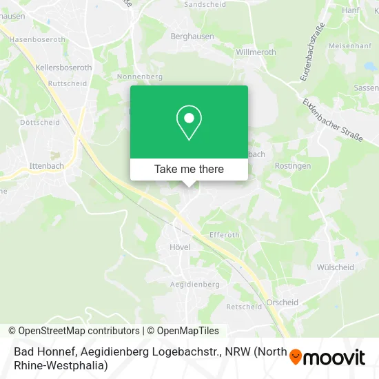 Карта Bad Honnef, Aegidienberg Logebachstr.