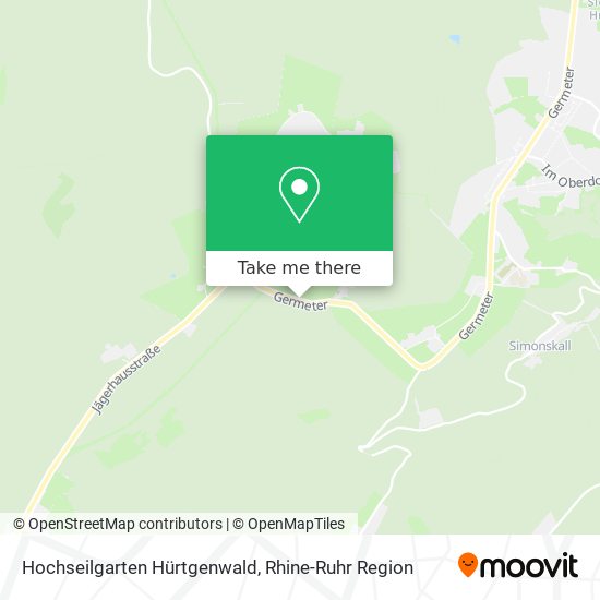 Hochseilgarten Hürtgenwald map