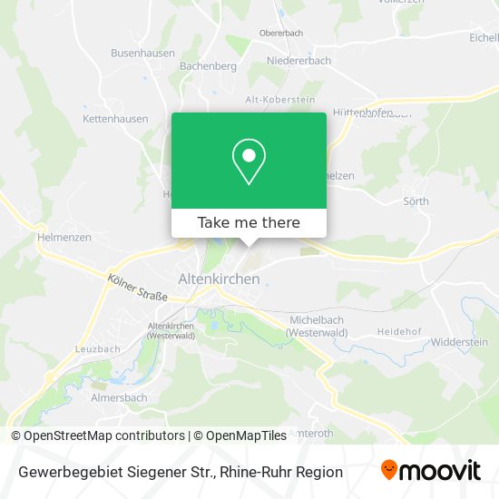 Gewerbegebiet Siegener Str. map
